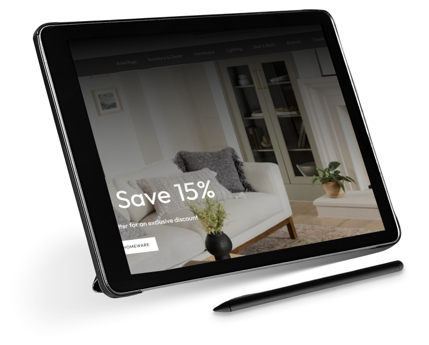 Laptop with website