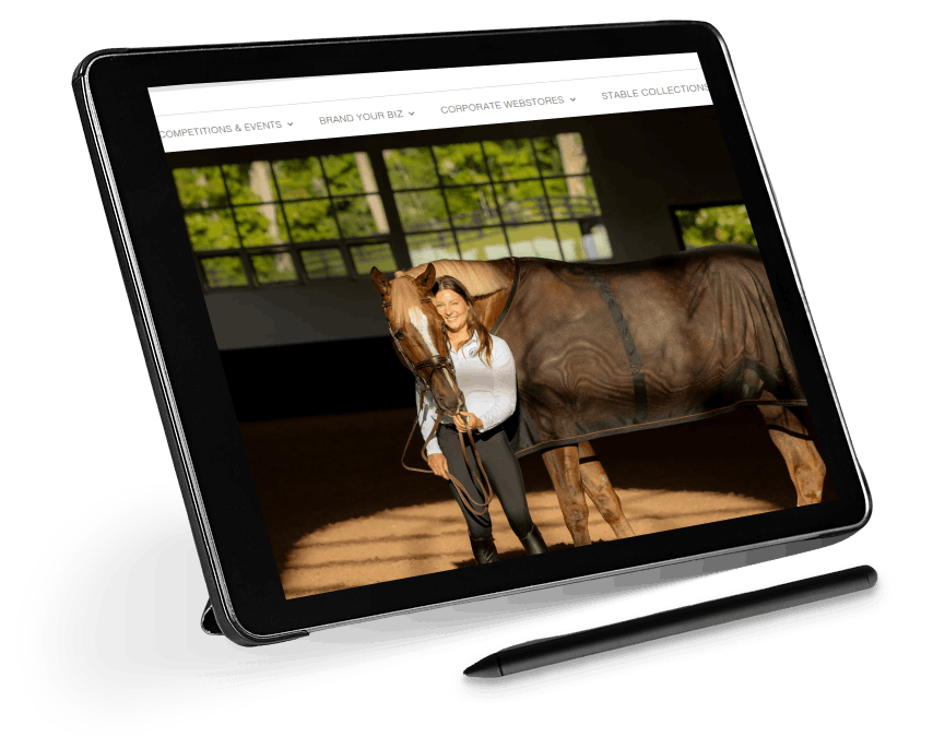 Laptop with website