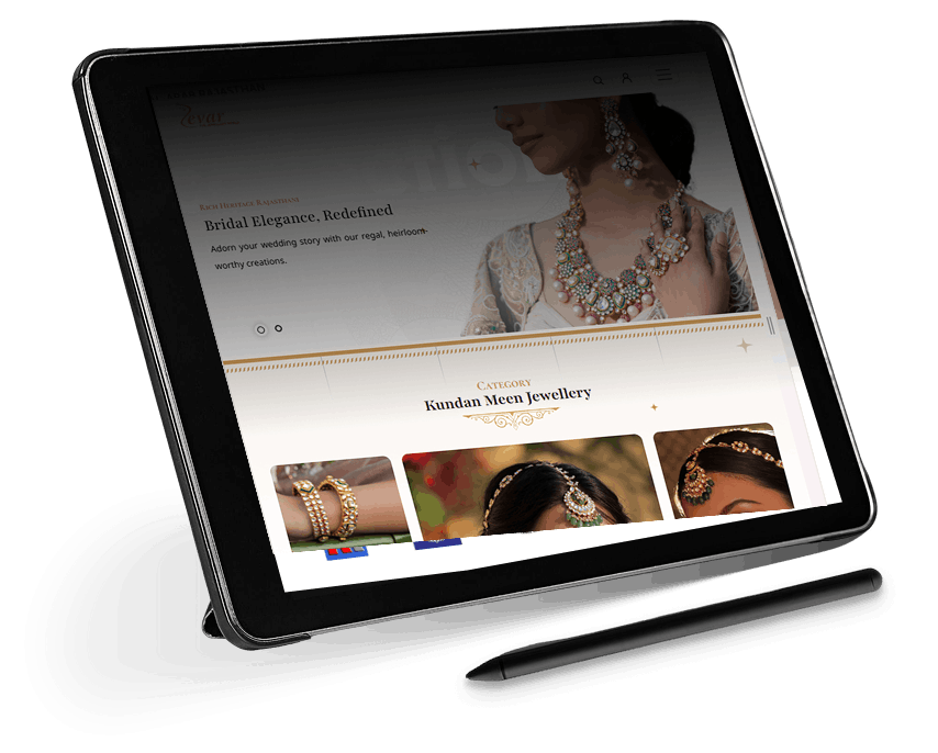 Laptop with website